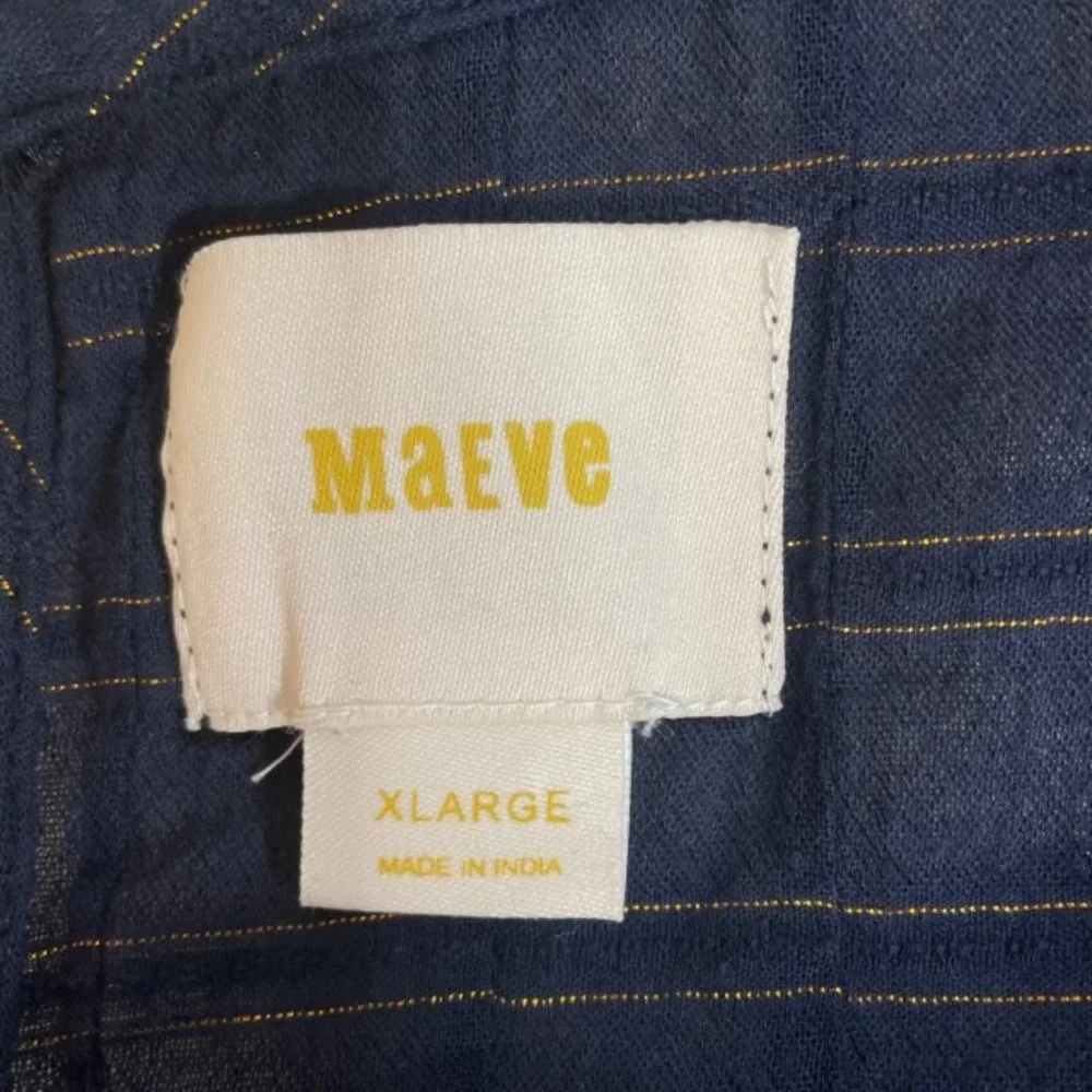 Anthropologie Navy Blouse - Picture 9 of 10